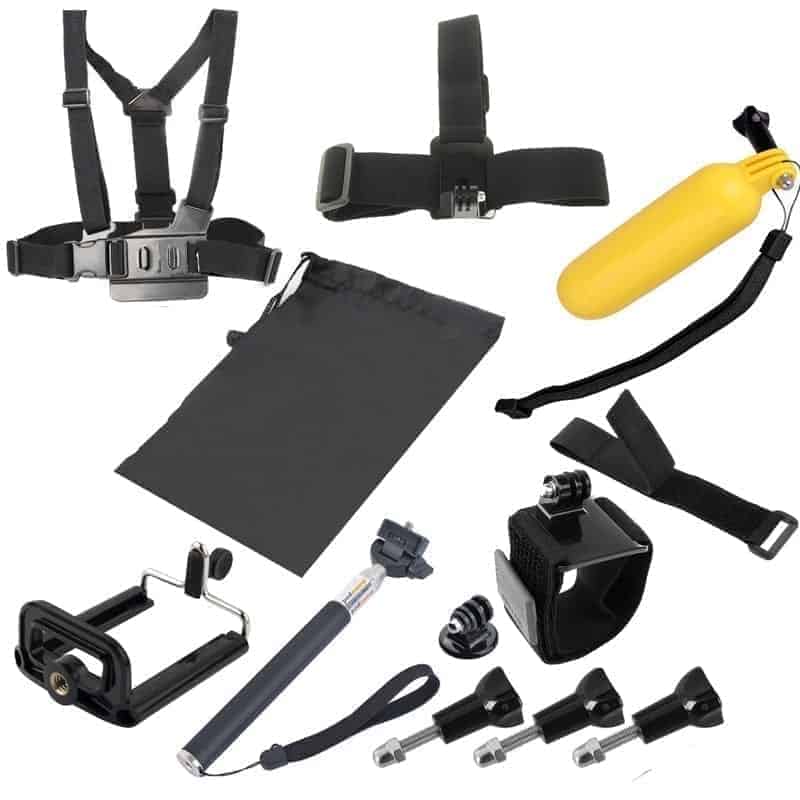 PULUZ 8 in 1 Chest Belt + Wrist Belt + Head Strap + Floating Bobber Mo