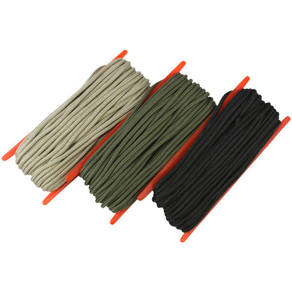 Kombat UK 3mm x 15m green paracord on spool