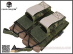 EMERSON 5.56 & Pistol Double Open Top Magazine Pouch Multicam Tropic